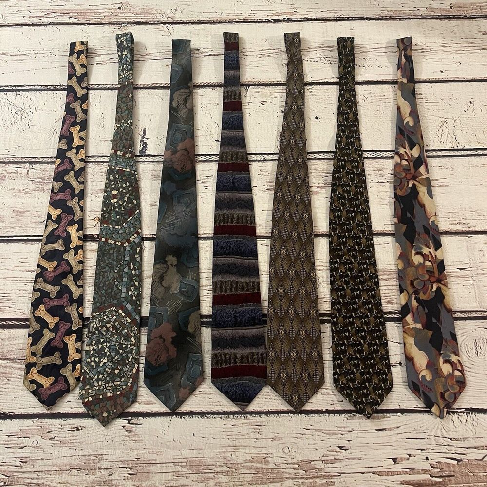 A Roger's Structure Windridge Jimmy V & More Lot of 7 Ties Men's
